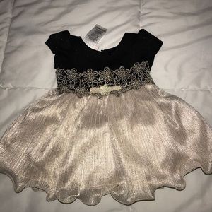 black and gold dress for little girl